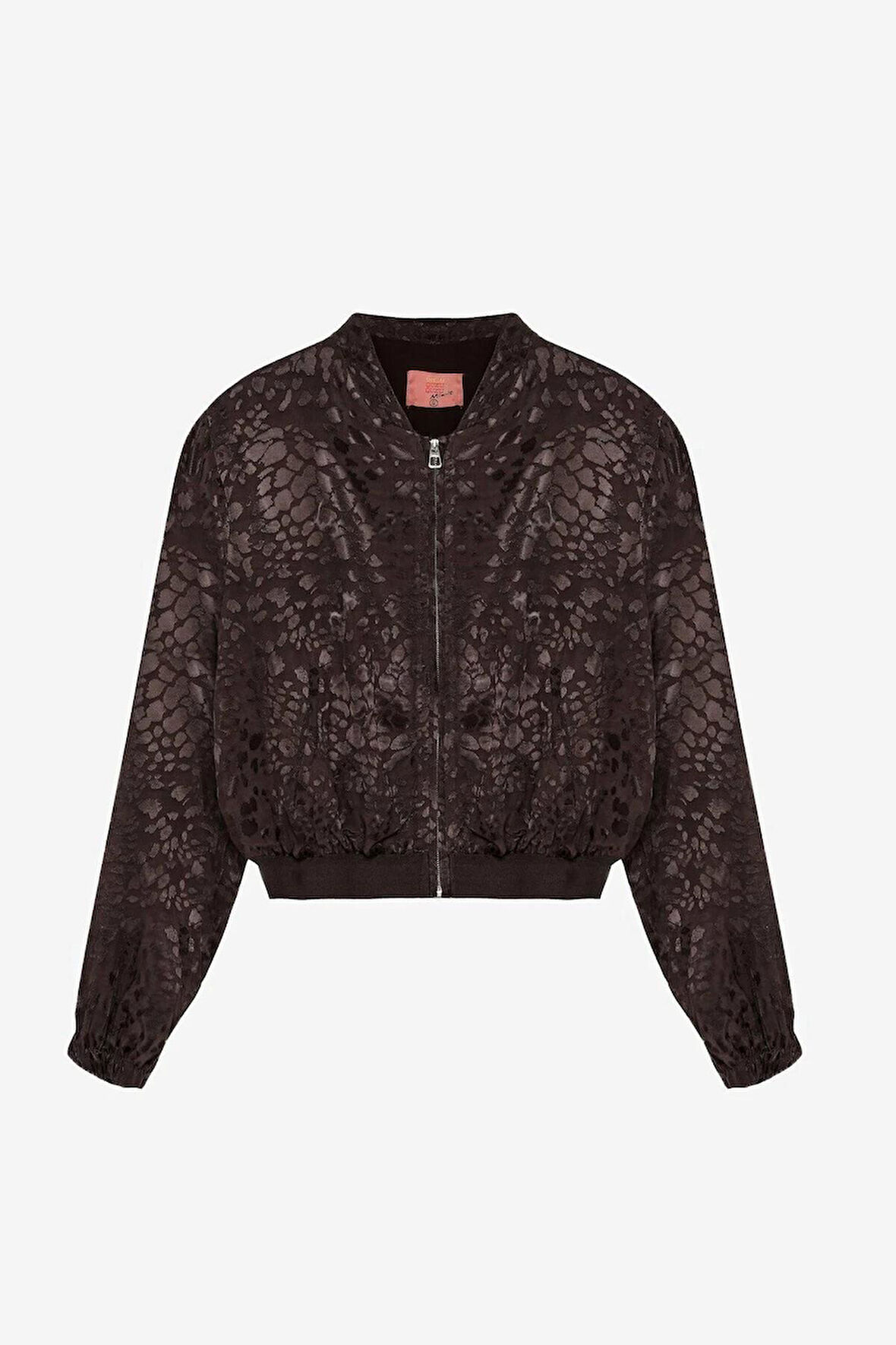 Quzu Lastik Detaylı Kadın Bomber Ceket