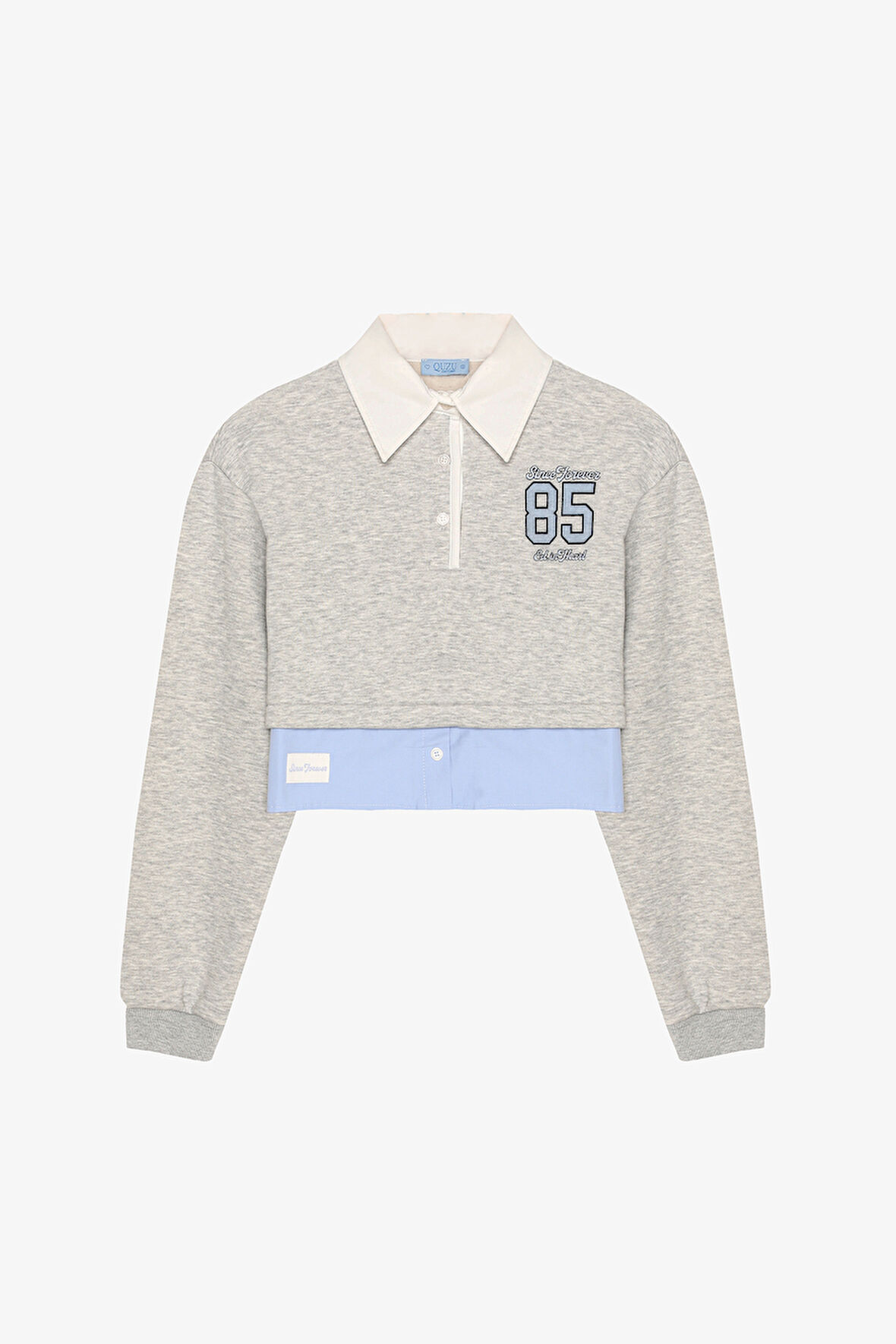 Gömlek Garnili Polo Yaka Sweatshirt Grimelanj