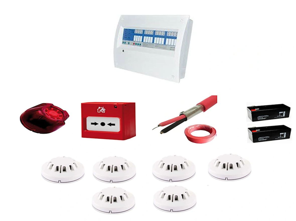 ELEKS 6 BÖLGELİ KONVENSİYONEL SERTİFİKALI YANGIN ALARM SETİ