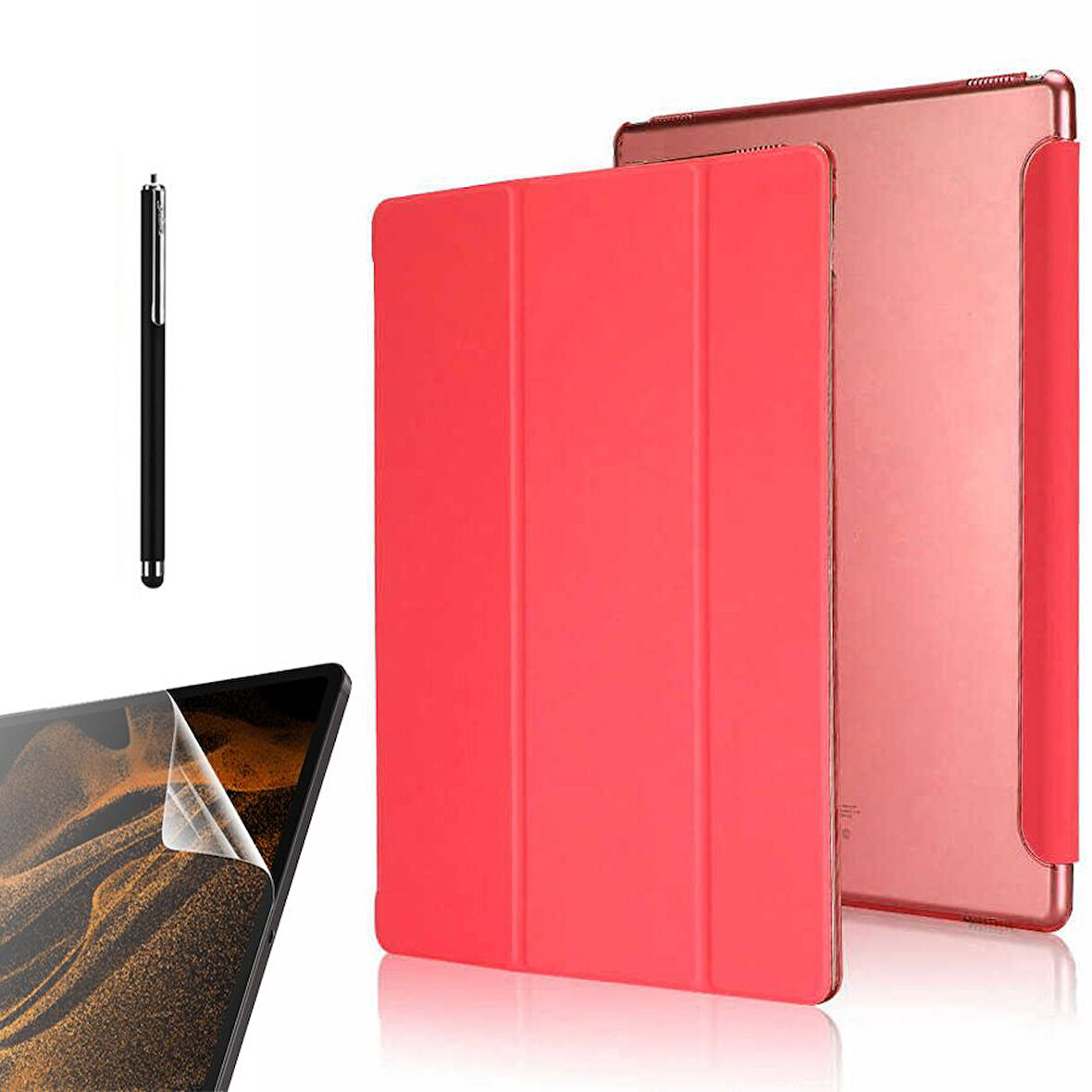 Smcase Samsung Galaxy Tab S7 T870 Kılıf Uyku Modlu Standlı Smart Cover Kapaklı sm3  Nano  Kalem