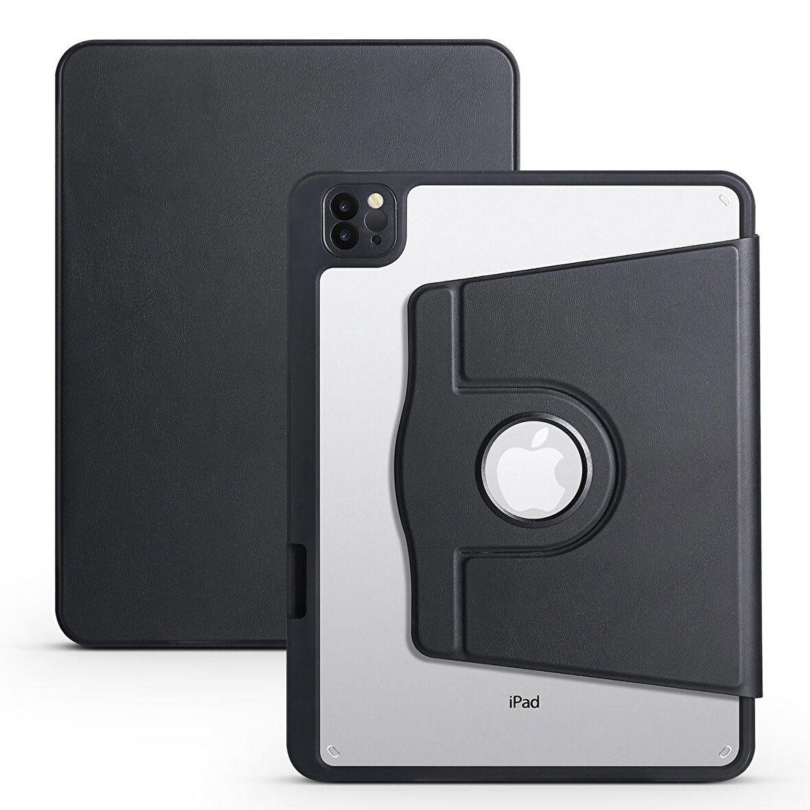 Smcase Apple iPad Pro 11 2020 2.Nesil Kılıf Smart Kapaklı Kalem Bölmeli Termik Arkası Şeffaf T1