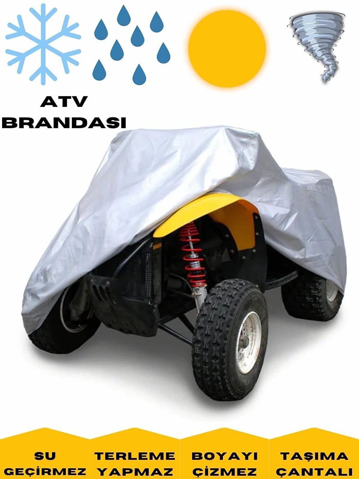 Bombardier (Can-Am) Outlander Max XT 570 ATV Brandası Su Geçirmez