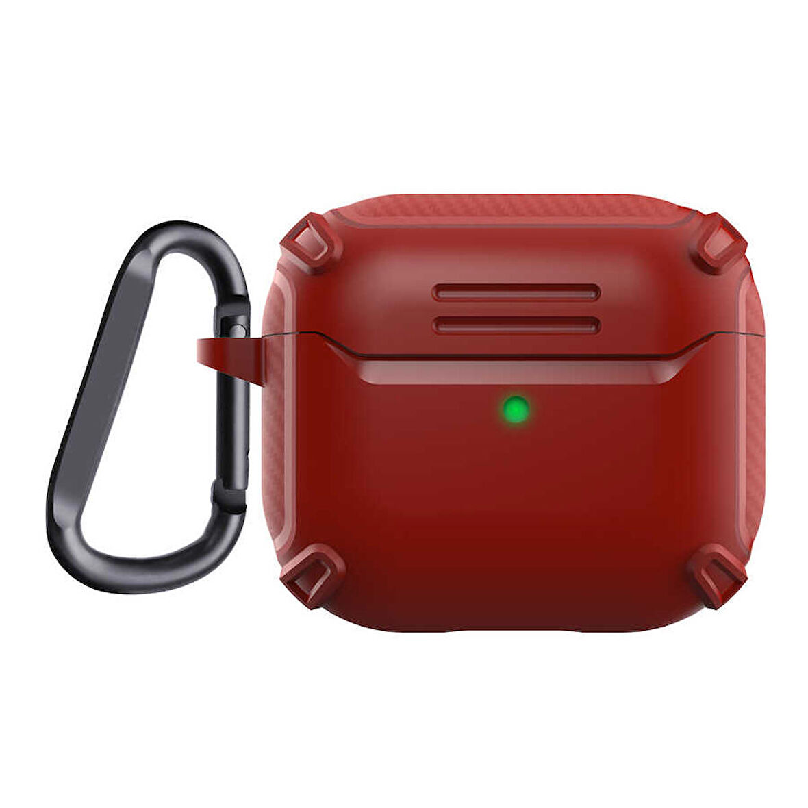 Smcase Apple Airpods Uyumlu 3. Nesil Kılıf Karbon Görünüm Sert Armor A26