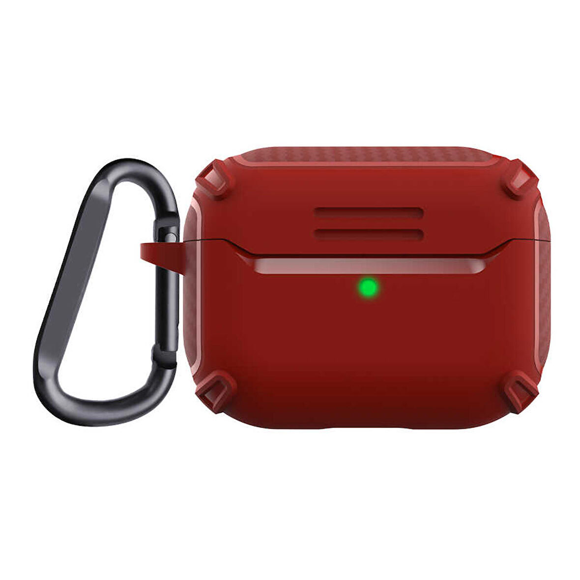 Smcase Apple Airpods Pro Uyumlu Kılıf Karbon Görünüm Sert Armor A26