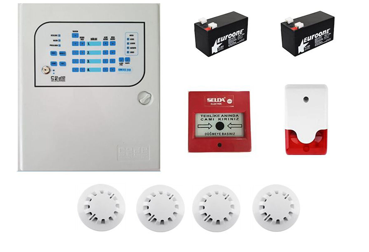 4 LÜ YANGIN ALARM SETİ