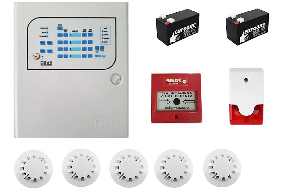 5 Lİ YANGIN ALARM SETİ