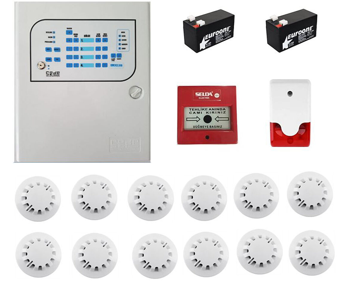 12 Lİ YANGIN ALARM SETİ