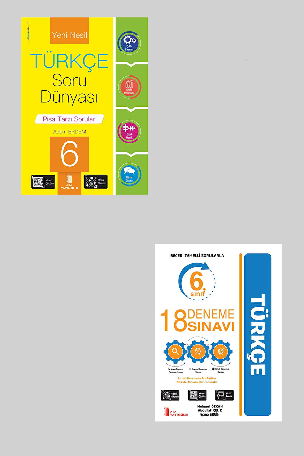 Ata 6.Sınıf Türkçe Soru Dünyası + 18 Deneme Sınavı