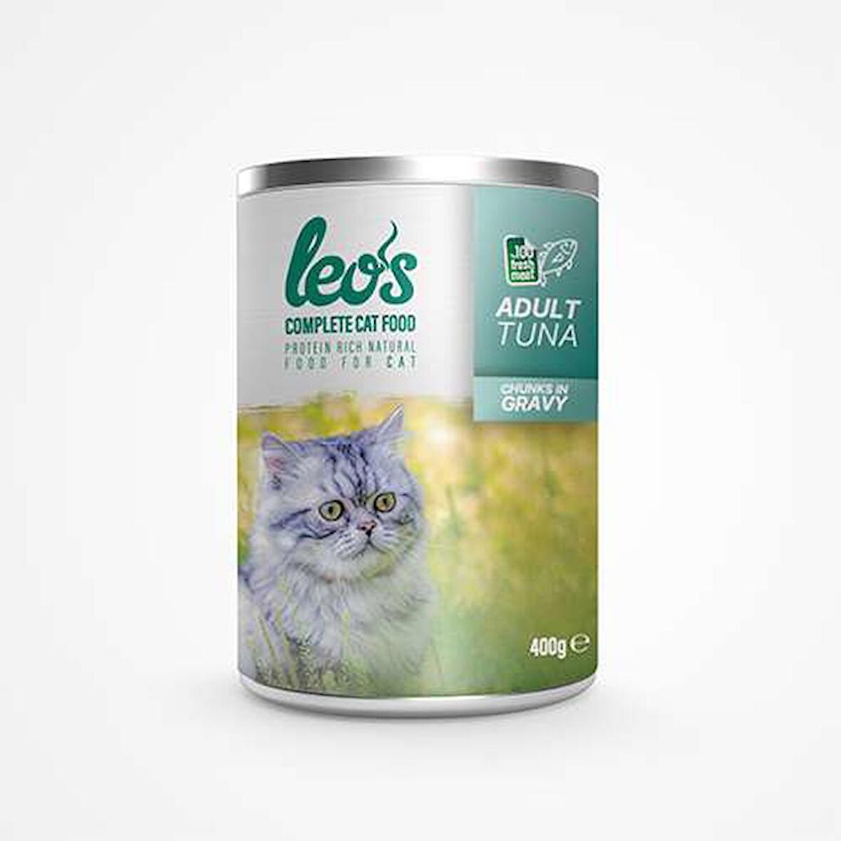 Leos Ton Balıklı Parça Etli Soslu Kedi Konservesi 24x400 Gr 