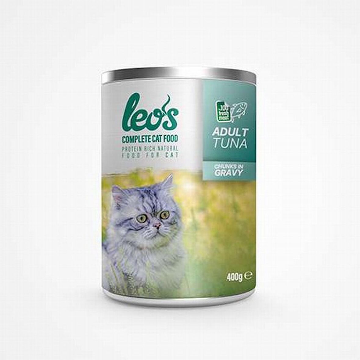 Leos Ton Balıklı Parça Etli Soslu Kedi Konservesi 6x400 Gr 