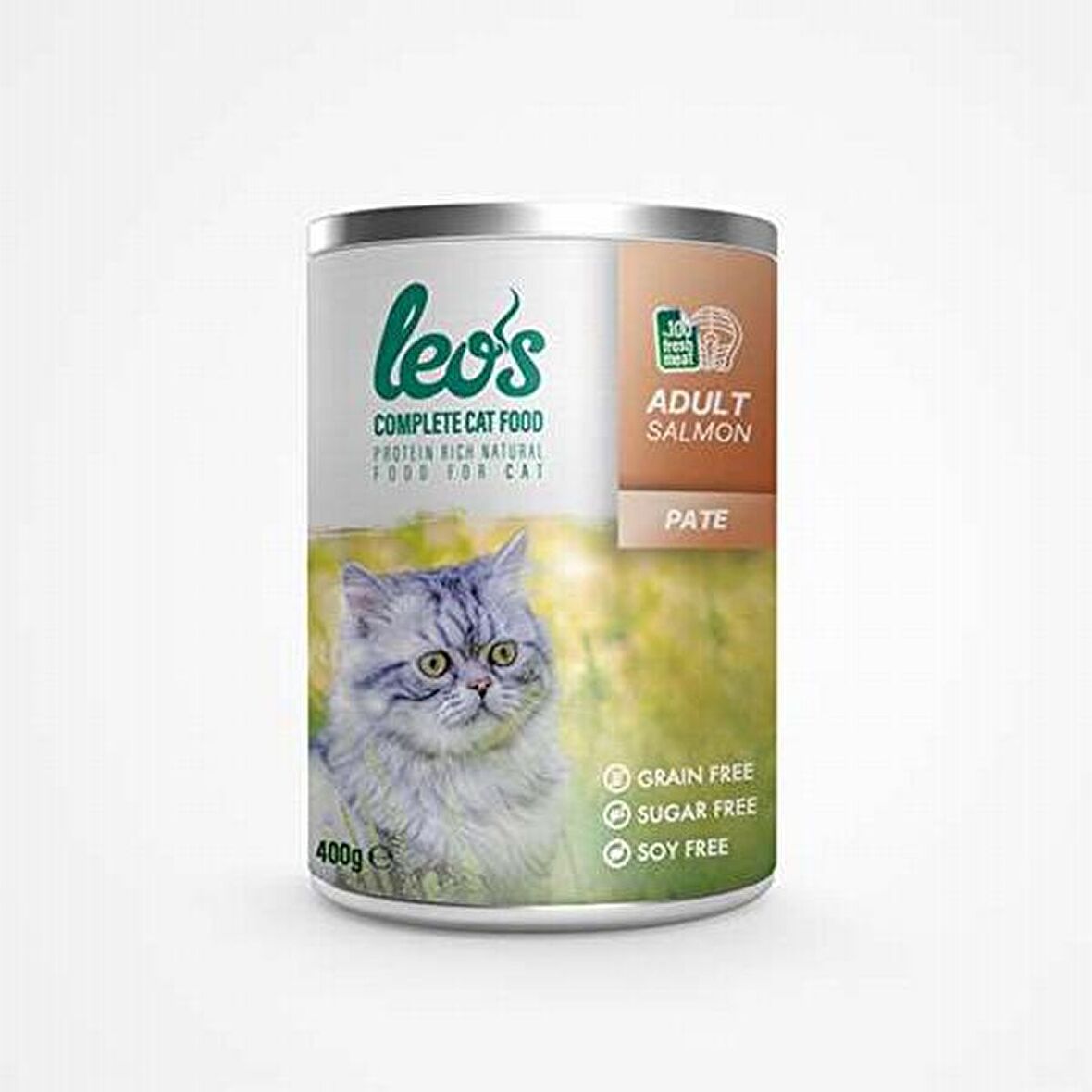 Leos Somon Balıklı Ezme Kedi Konservesi 24x400 Gr 