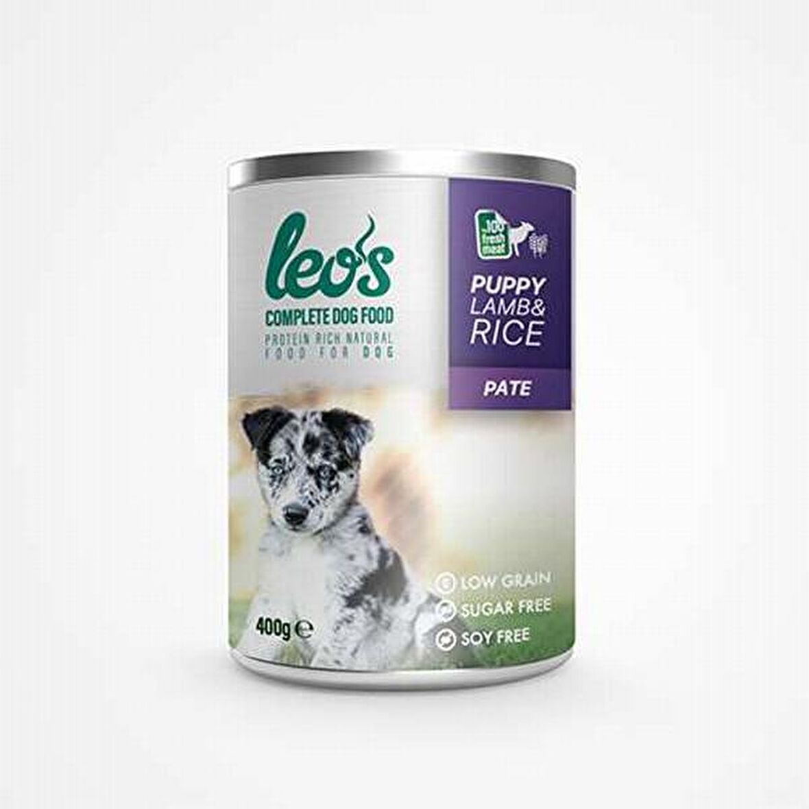 Leos Kuzu Etli ve Pirinçli Ezme Yavru Köpek Konservesi 12x400 Gr 