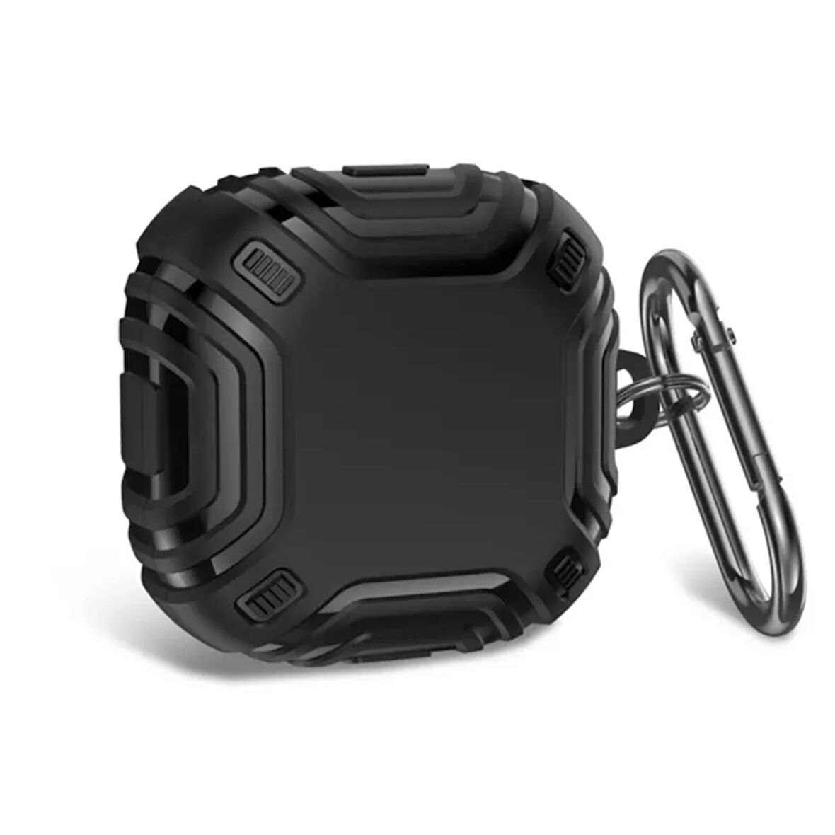 Smcase Samsung Galaxy Buds 2 Pro Kılıf Çizgi Desenli Kancalı Sert Silikon SF19