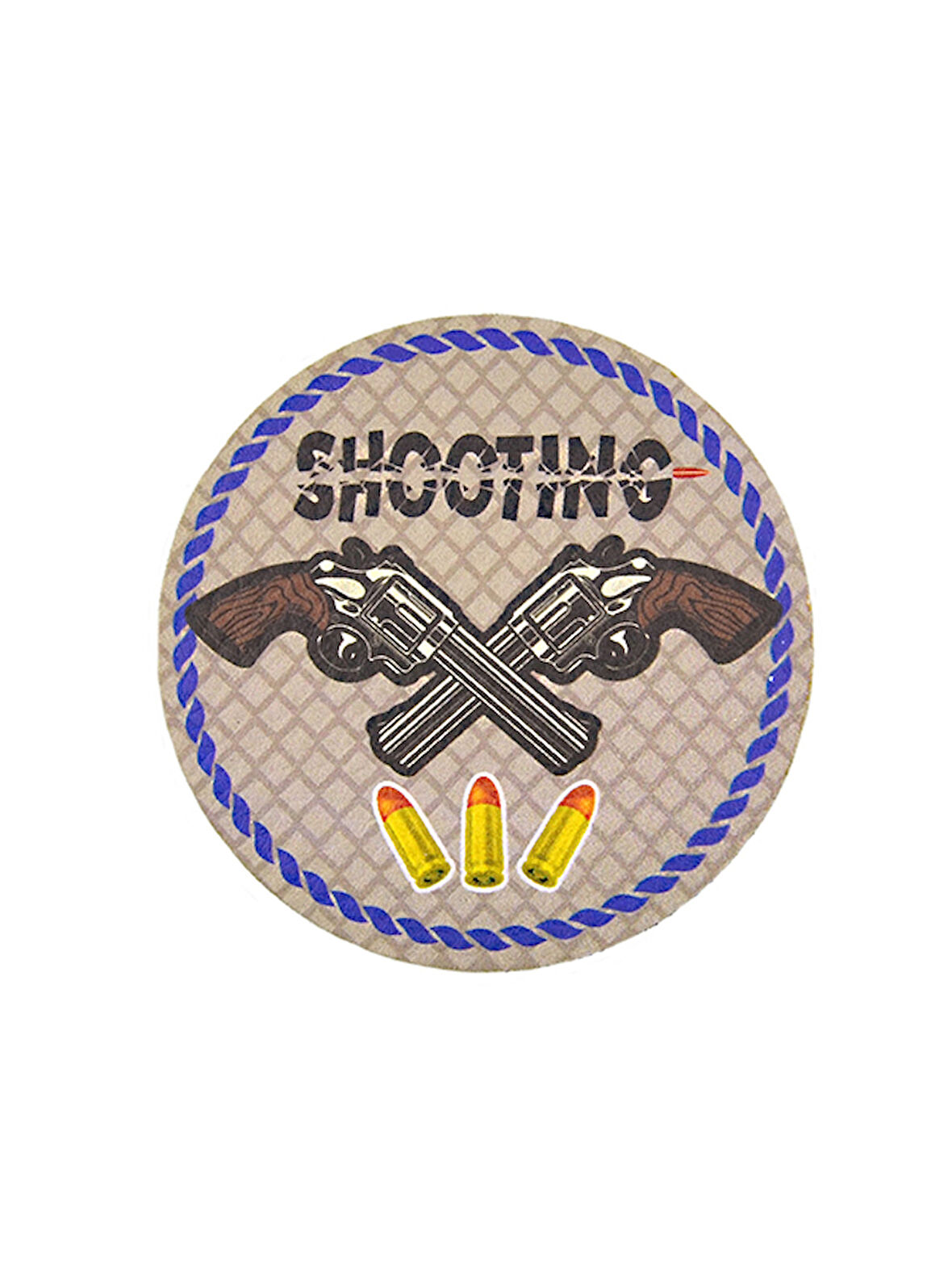 Rovelver Tabanca Shooting - Cırt - Patch - Peç - Arma - 8 cm