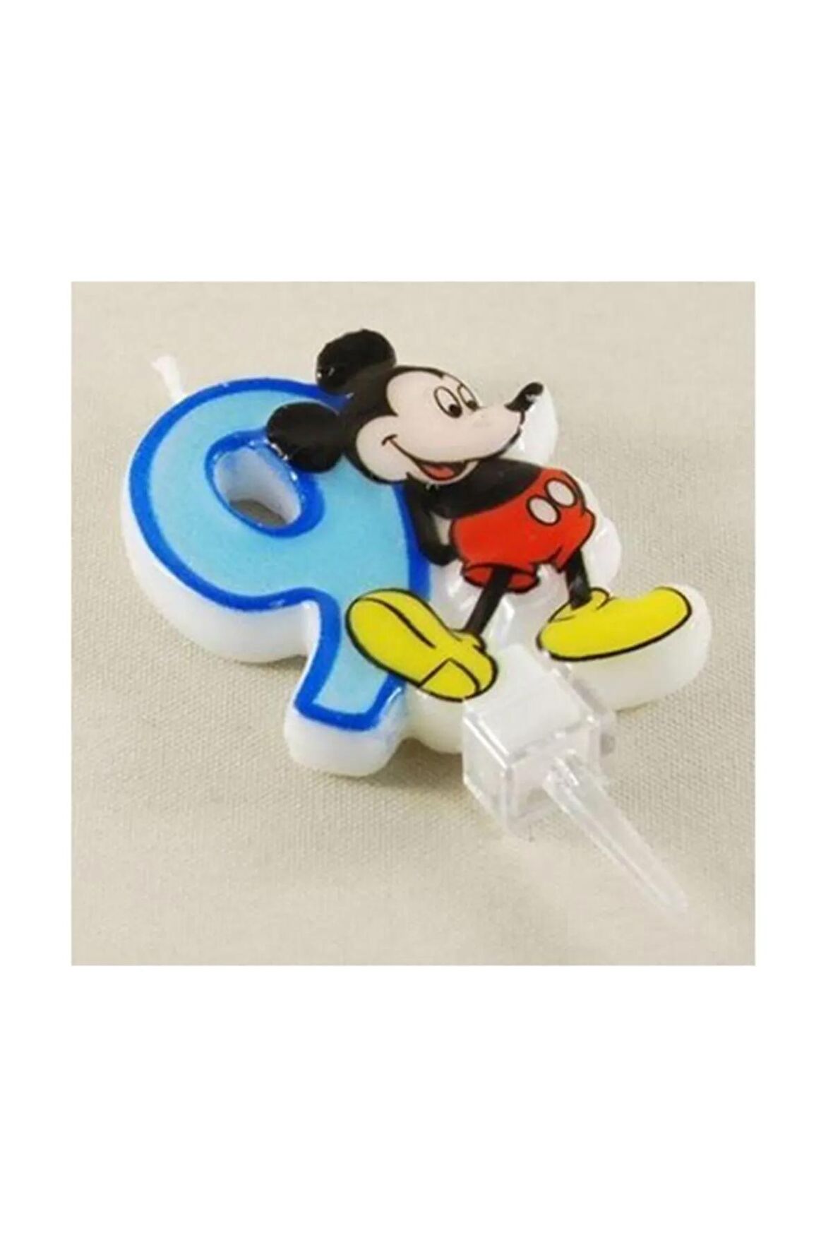 9 Yaş Mickey Mouse Rakam Mum Mm022-2