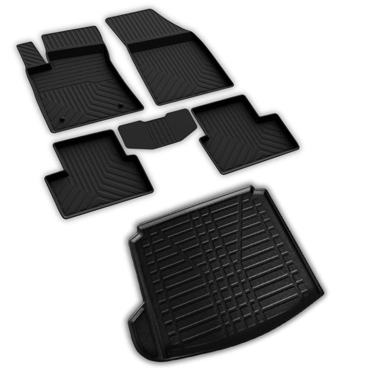 Renault Megane 4 Sedan Ferrous 4D Paspas  ve Sol Kulaklı 3D Bagaj Havuzu 2016 ve Üstü