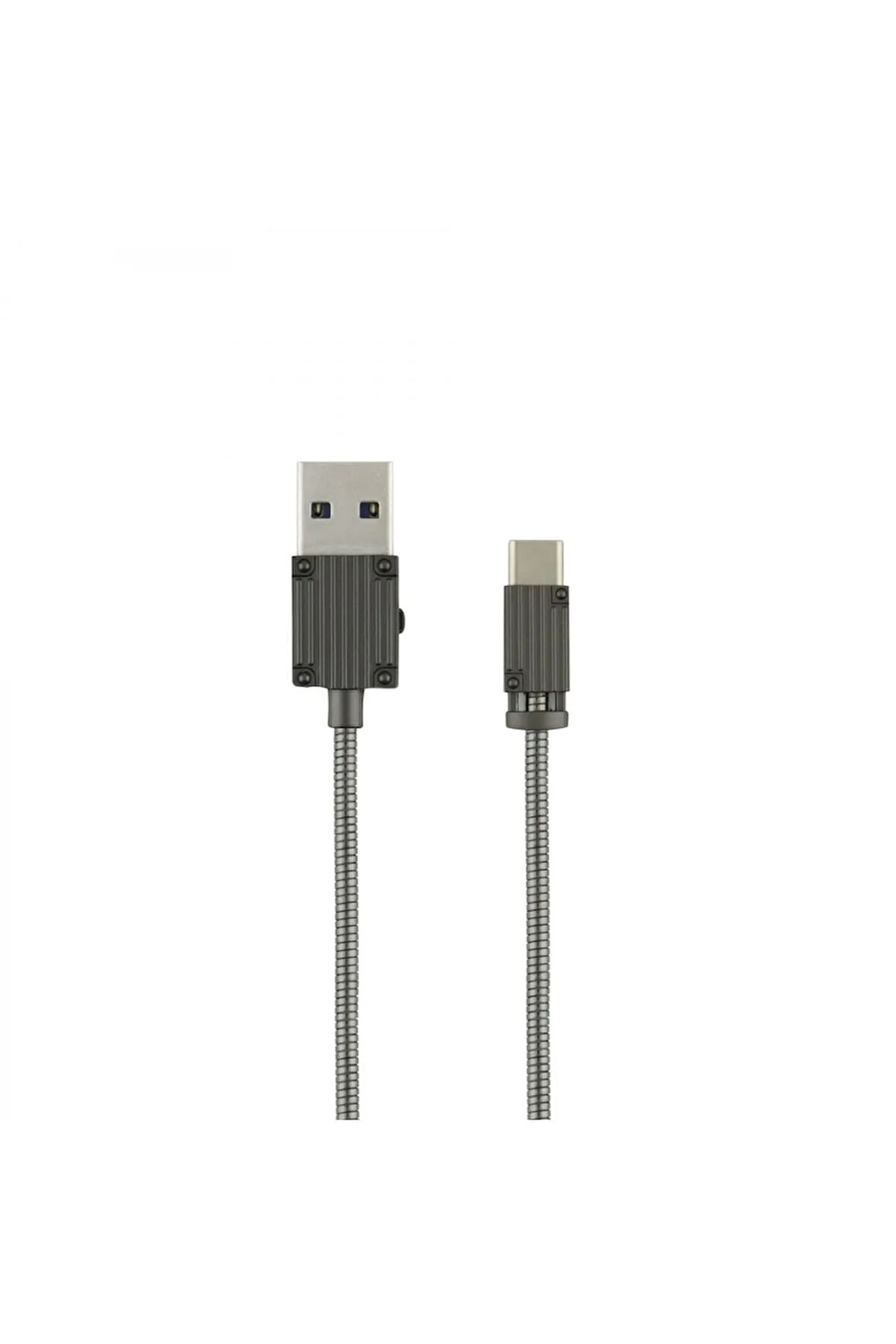 Siyah Metal Tel Hasır Örgülü Sarj Kablosu For Iphone(esnek+ısı+kırılmalara Dayanıklı Metal Tasarım)