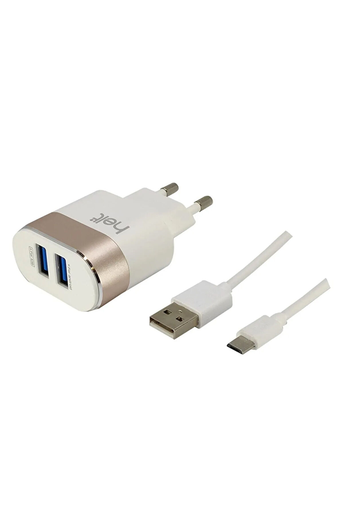 Micro Usb Hızlı Şarj Aleti 10w 2 Çıkışlı 2400 Mah (micro Kablo + Şarj Aleti (kablo Dahil)