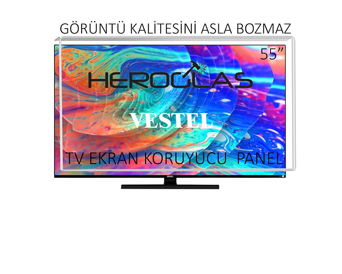 Heroglas Vestel 55UA9740 55"Inç 139 Ekran Tv Ekran Koruyucu