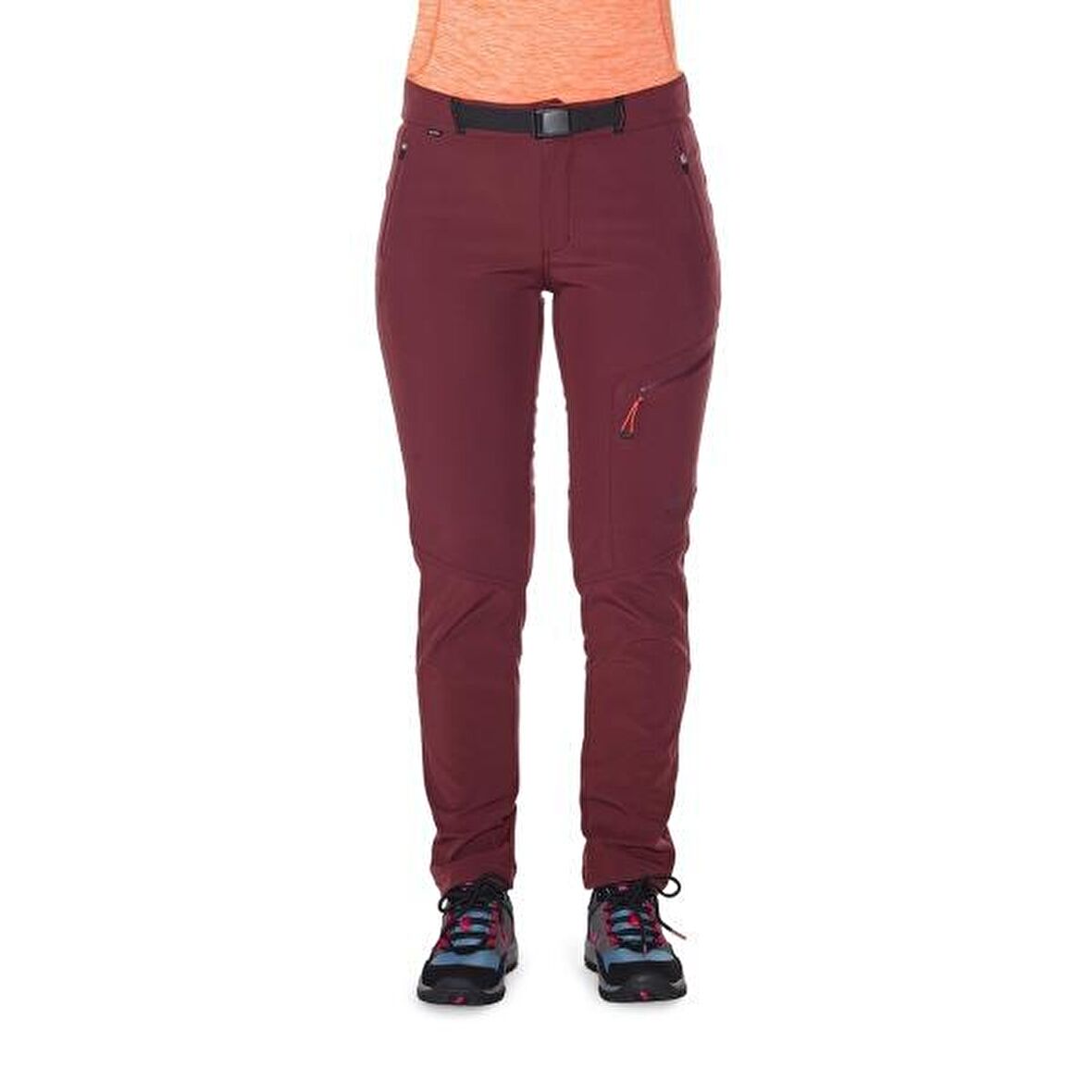 Berg Midi Trekking Kadın Pantolon-BORDO