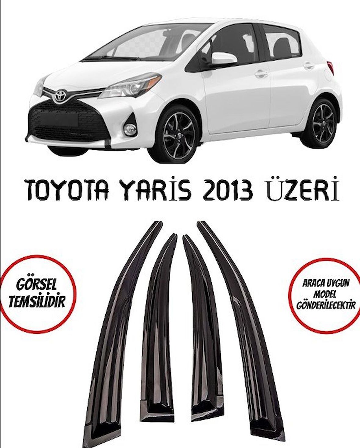 Balp Toyota Yaris Cam Rüzgarlığı 4lü 2013 ve Üzeri
