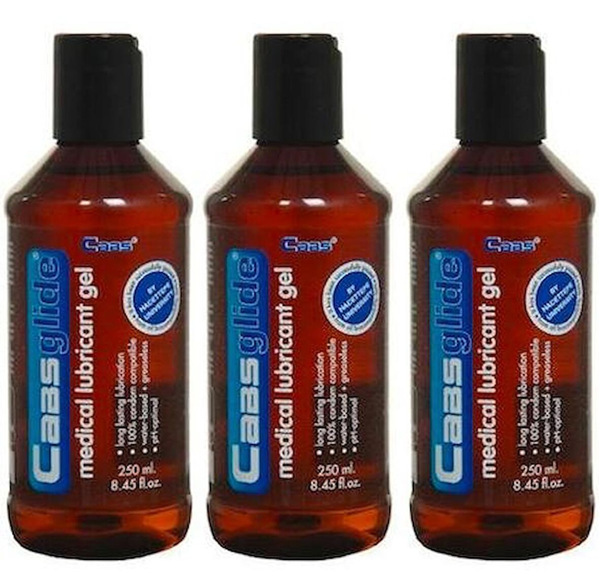 Cabs Glide Su Bazlı Kayganlaştırıcı Jel 3 x 250 ML