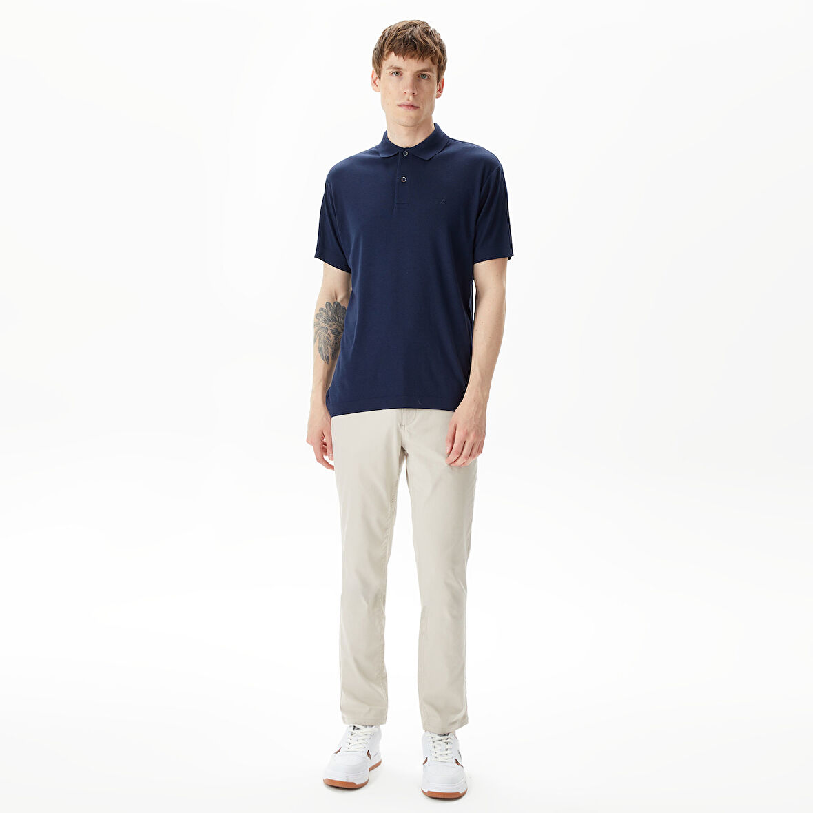 Nautica Erkek Beyaz Slim Fit Pantolon
