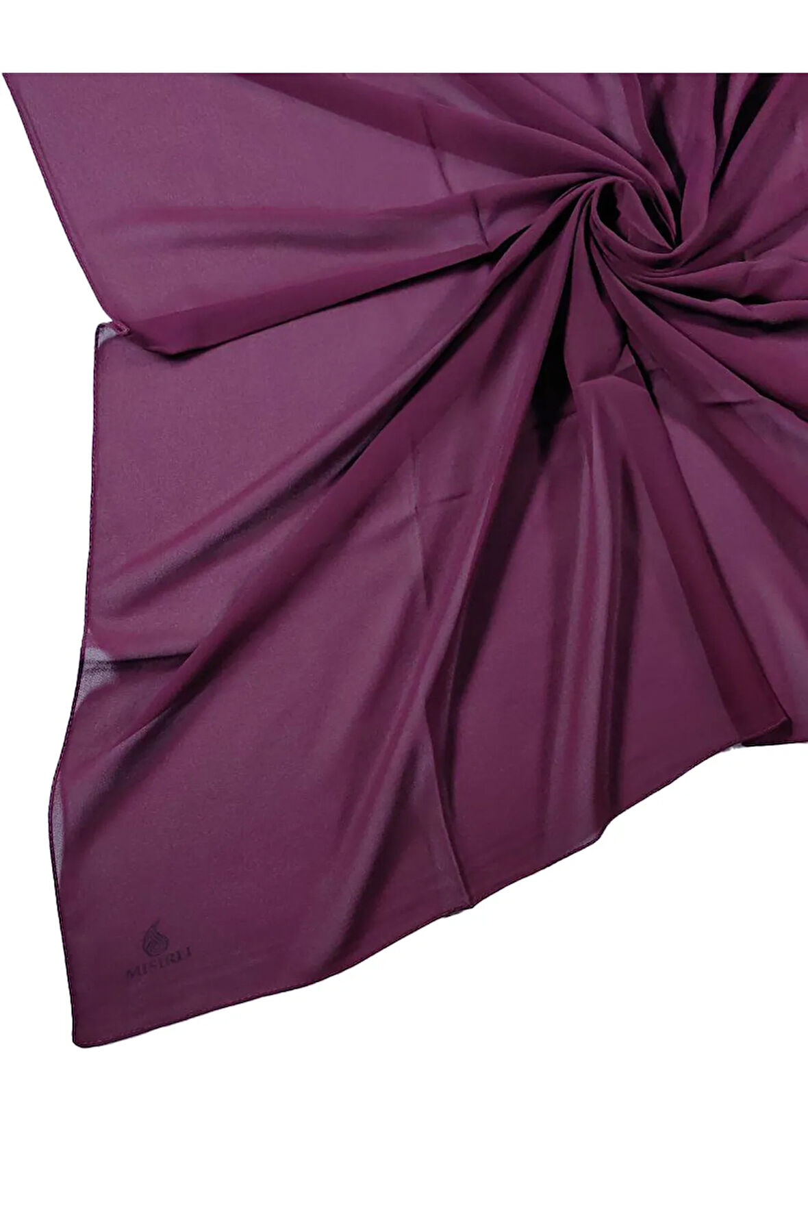 Mısırlı Eşarpları Düz Renk Krep Eşarp 110x110 Cm