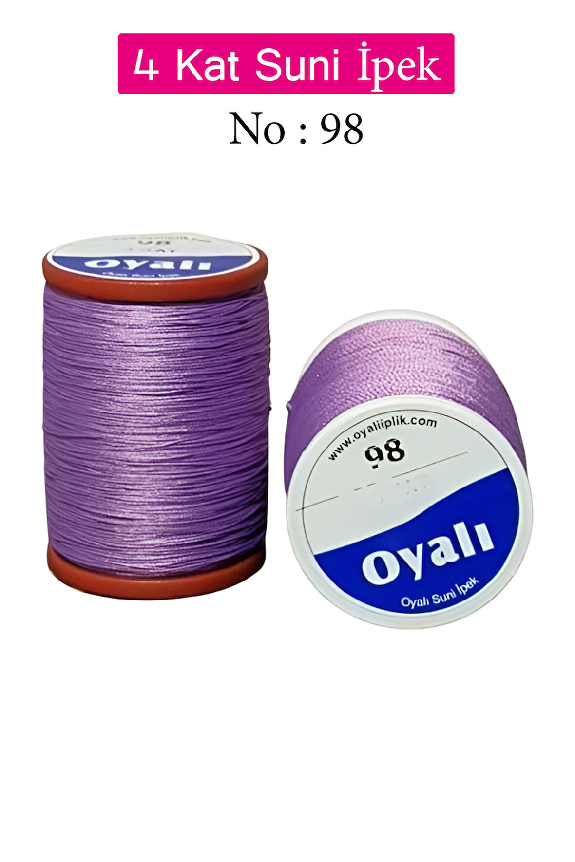 Oyalı 4 Kat Suni İpek İplik İğne Oyası Boncuk İpi Tığ Oyası No:98