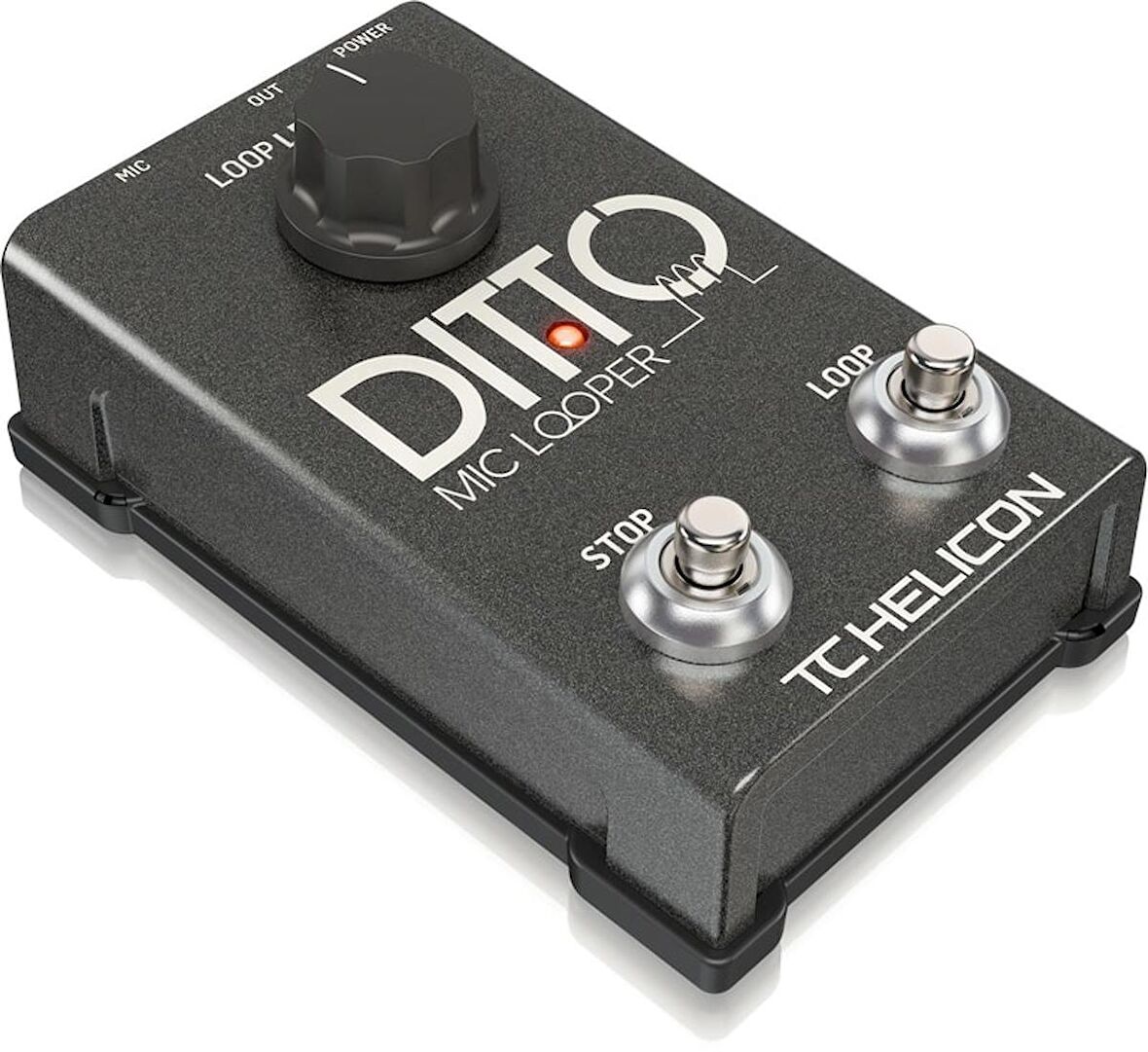 Tc Helicon Ditto Mic Looper Vokaller ve Akustik Enstrümanlar için Kullanımı Kolay İki Düğmeli Looper Pedal