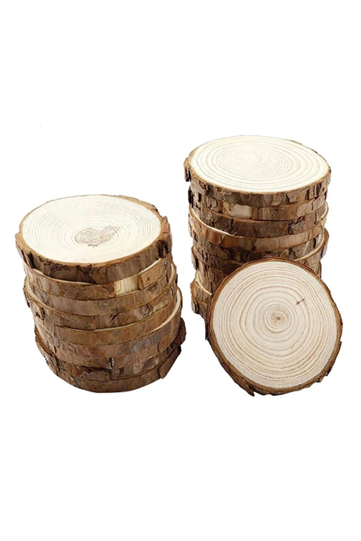 Hobi24 Ahşap Kütük - 3/4 Cm - 10 Adet