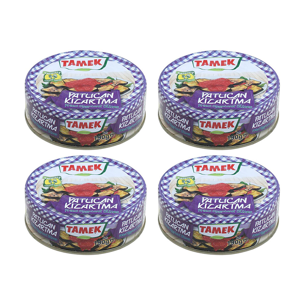 Tamek Patlıcan Kızartma 190 gr x 4 Adet