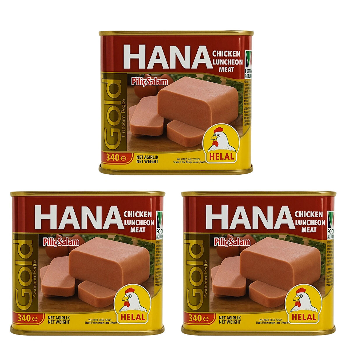 HANA GOLD PİLİÇ SALAM 340 GR X3 ADET