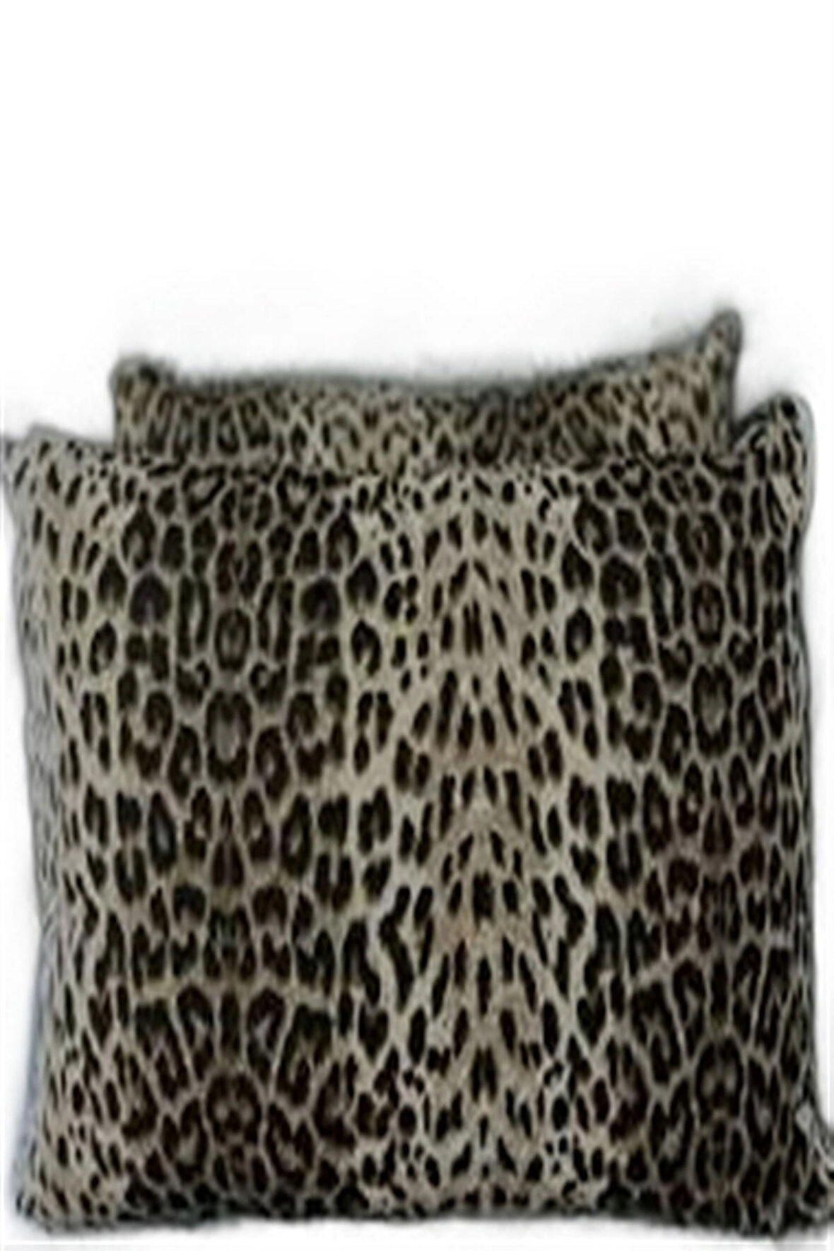 More Home Leopar Desenli Pamuklu Kumaş Kapaklı Yastık Kılıfı (2 Adet) 50 x 70 cm