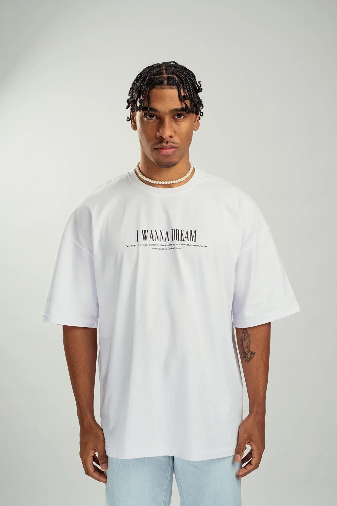 respire erkek oversize street t-shirt