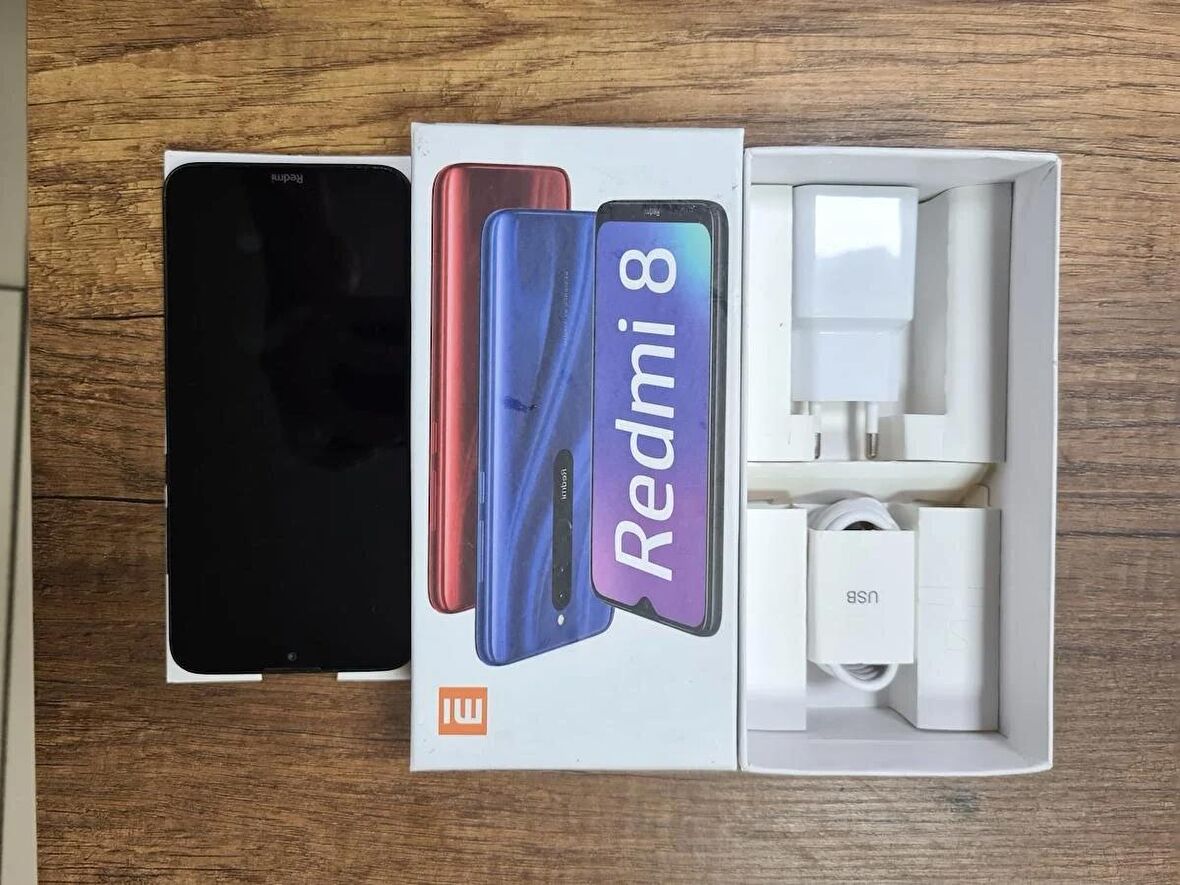 XİAOMİ REDMİ 8 32GB SİYAH KUTULU ADINIZA FATURALI GARANTİLİ