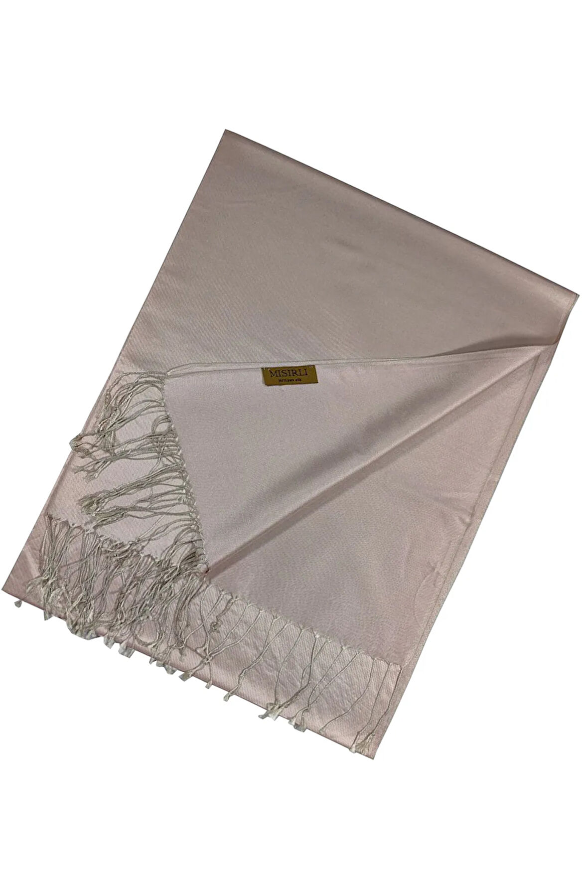 Mısırlı Eşarpları Çift Taraflı Düz Renk Ipek Şal