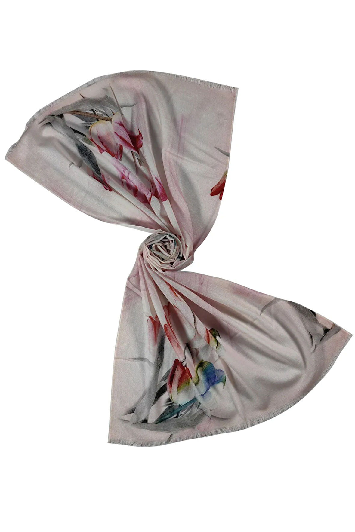 Mısırlı Eşarpları Desenli Yün Şal 75x190