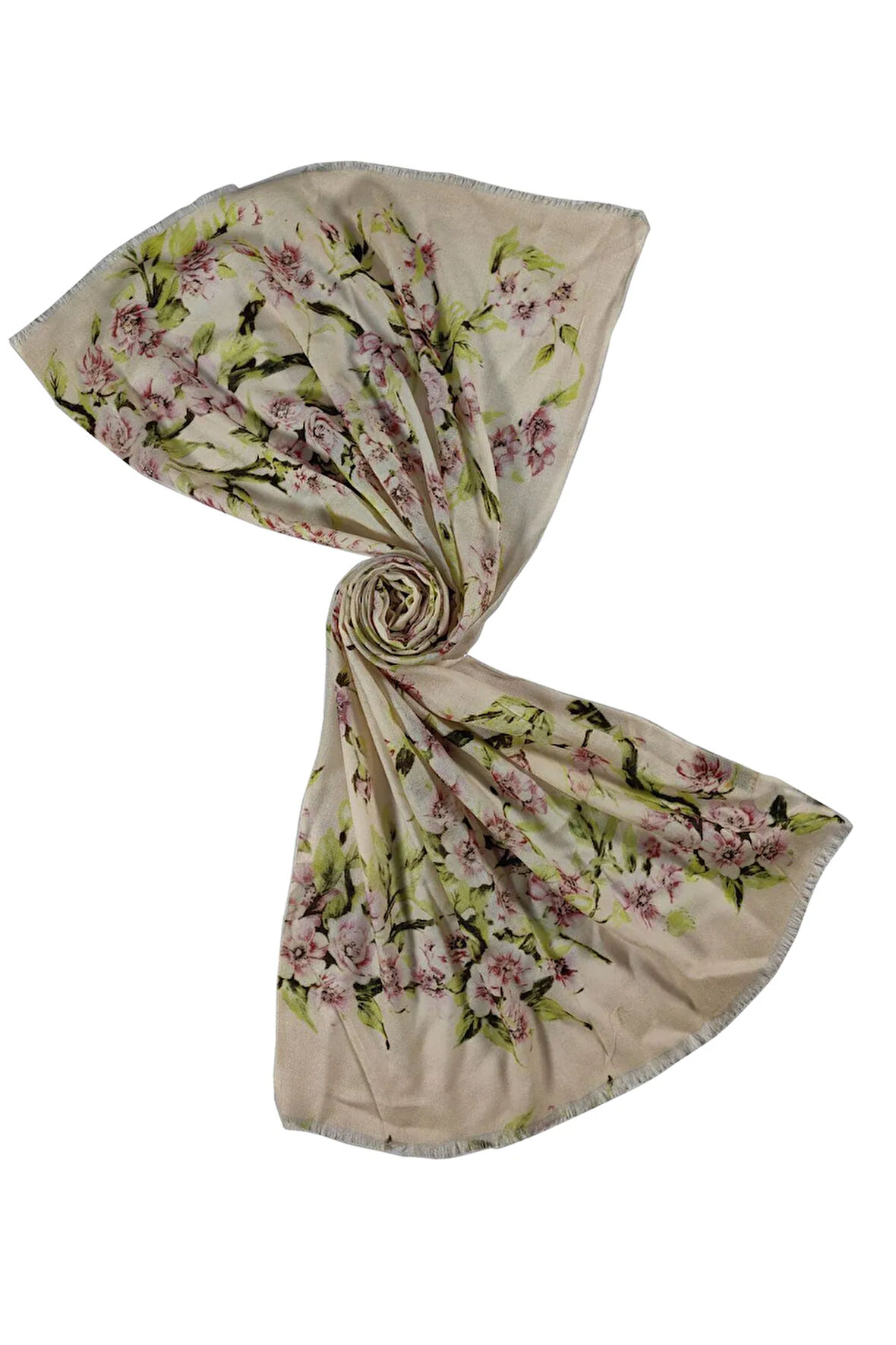 Mısırlı Eşarpları Desenli Yün Şal 75x190