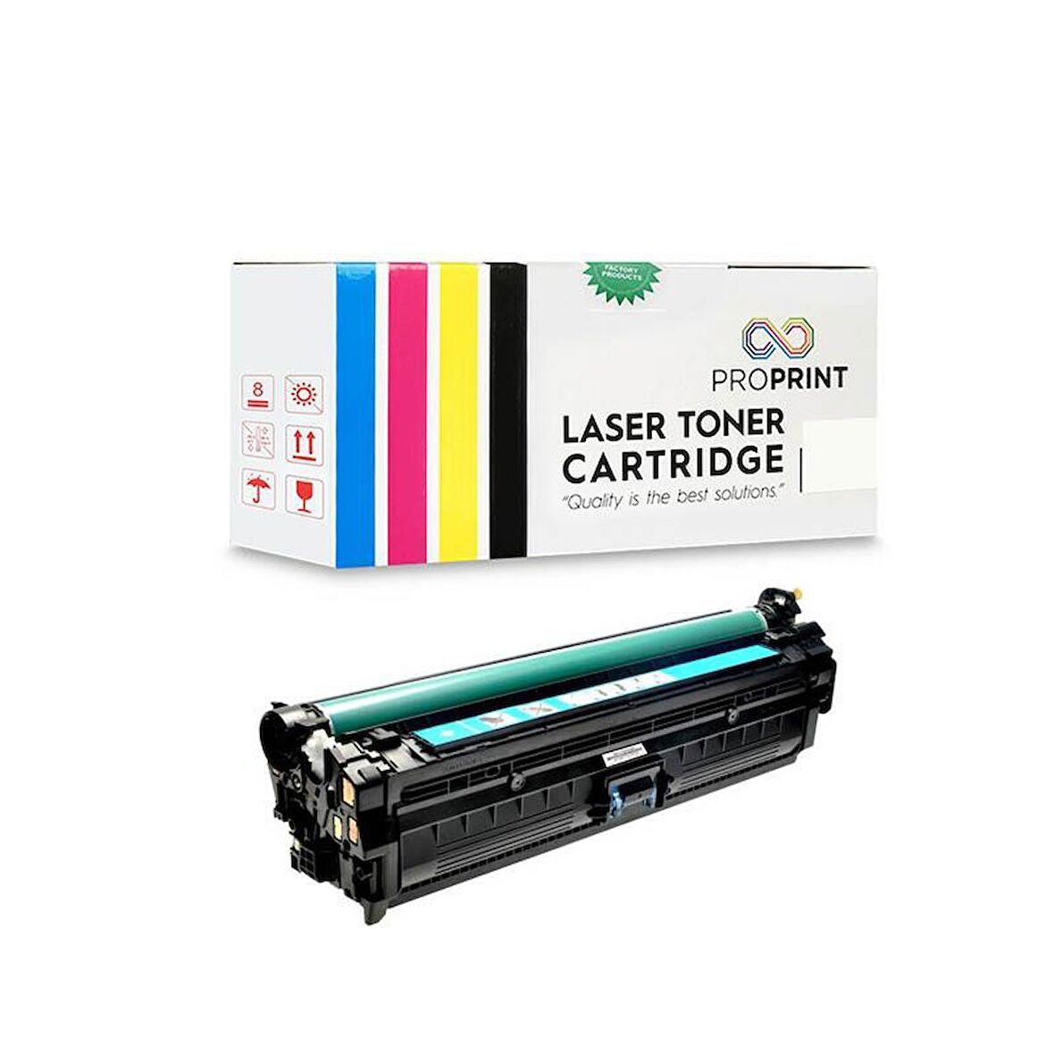 HP 307A-CE741A 6.000 Sayfa Mavi Muadil Toner – HP CP5225N CE711A