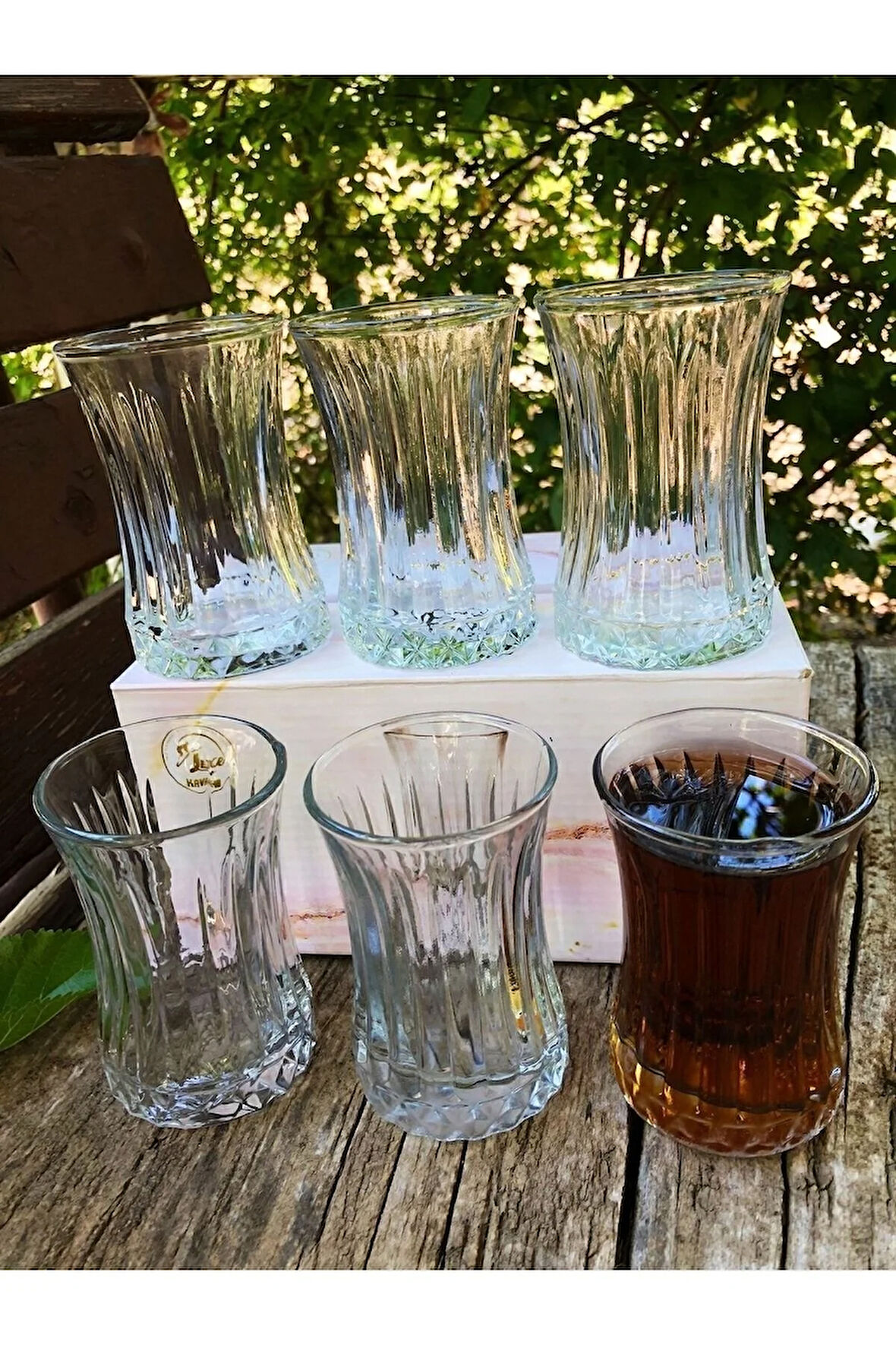 6 Lı Cam Çay Bardağı 6 Lı Cam Çay Bardağı Elysia model 160 ML ithal ÇAY BARDAĞI