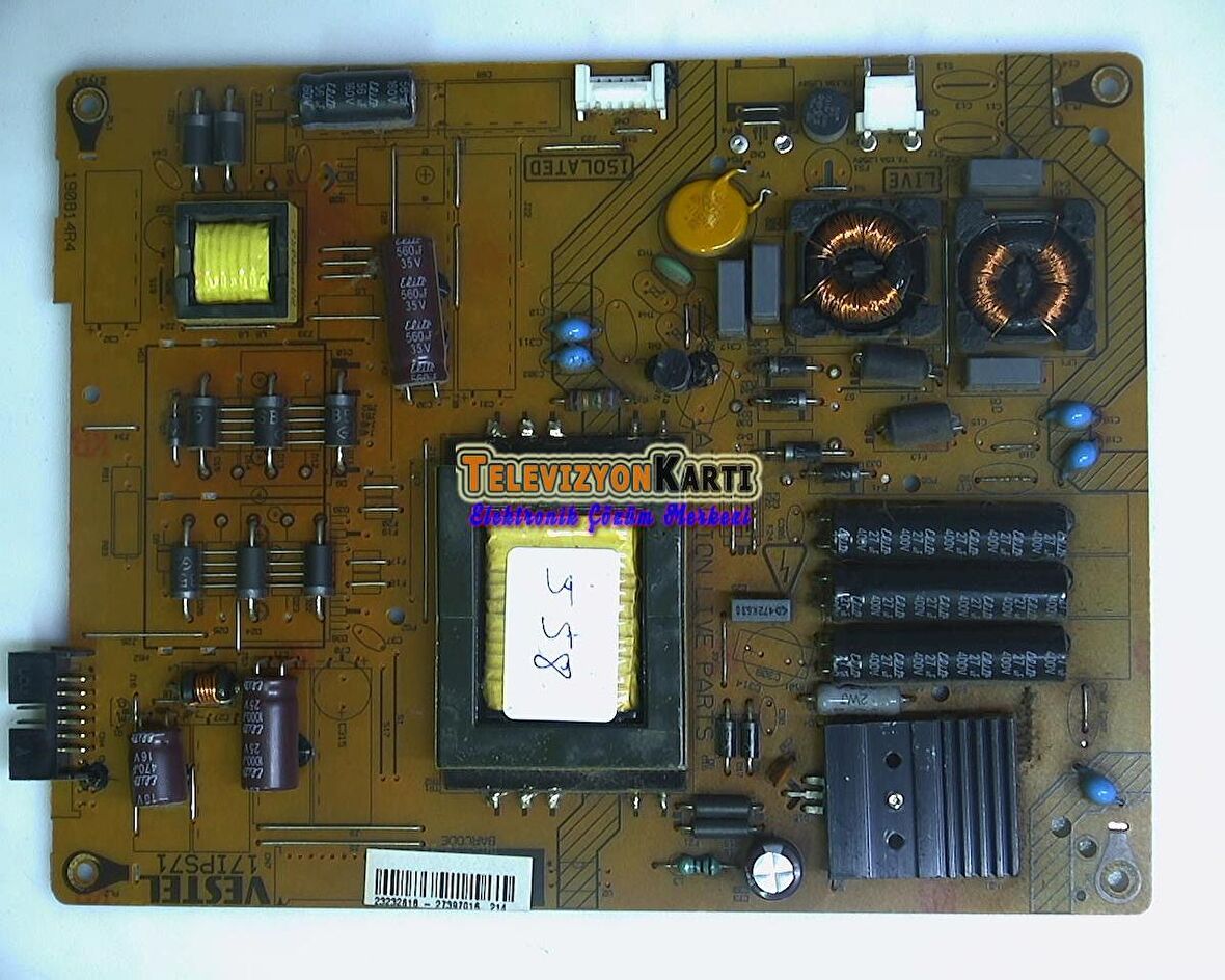 715G5147-P1A-H21-002U, PHILIPS 22PFL3206H, POWER BOARD, BESLEME KARTI