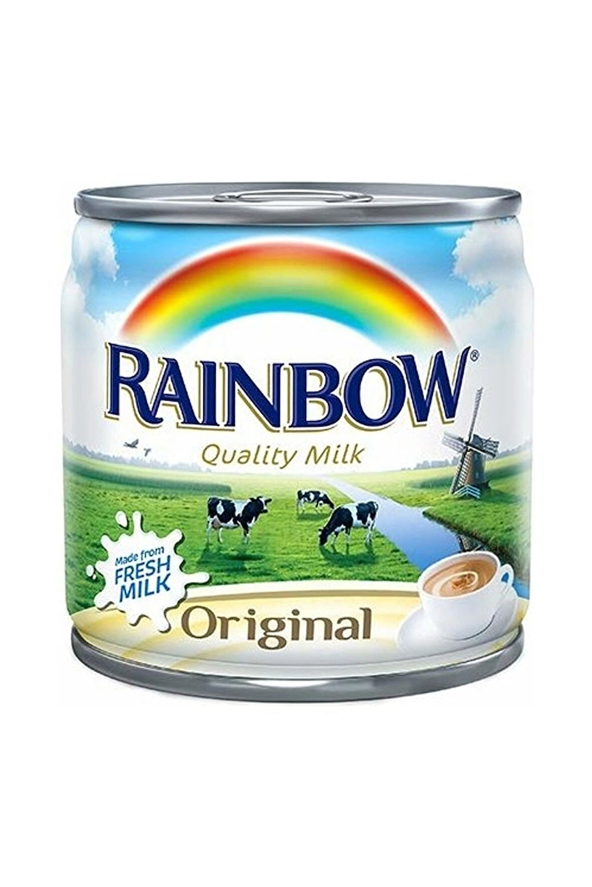 Rainbow Quality Milk Orijinal Evaporated Milk (Buharlaştırılmış Süt) 170 Gr