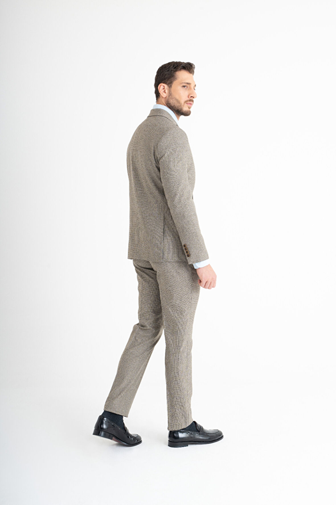 Düz Çizgili Takım Elbise 50