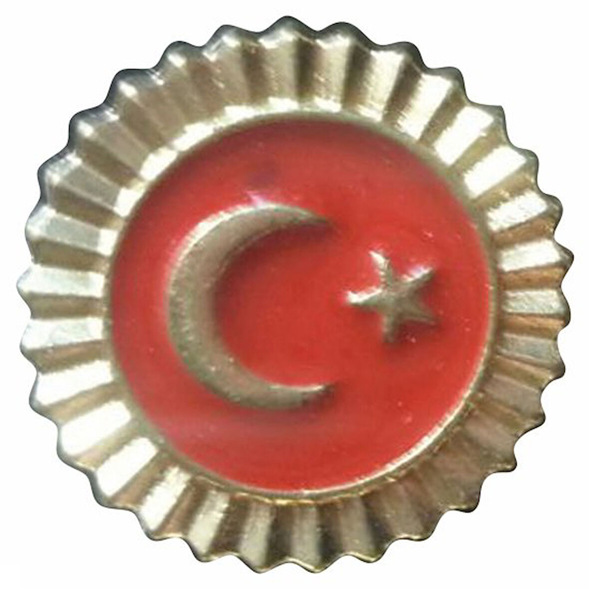 Vatan Rozet Türk Bayraklı Dipli Tırtıklı VT605(30 adet)