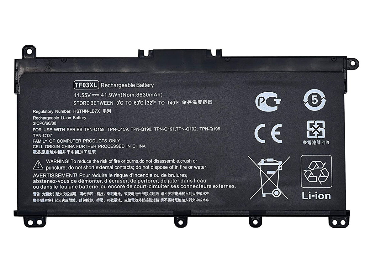 Hp TP03XL TF03XL Notebook Batarya Laptop Pil