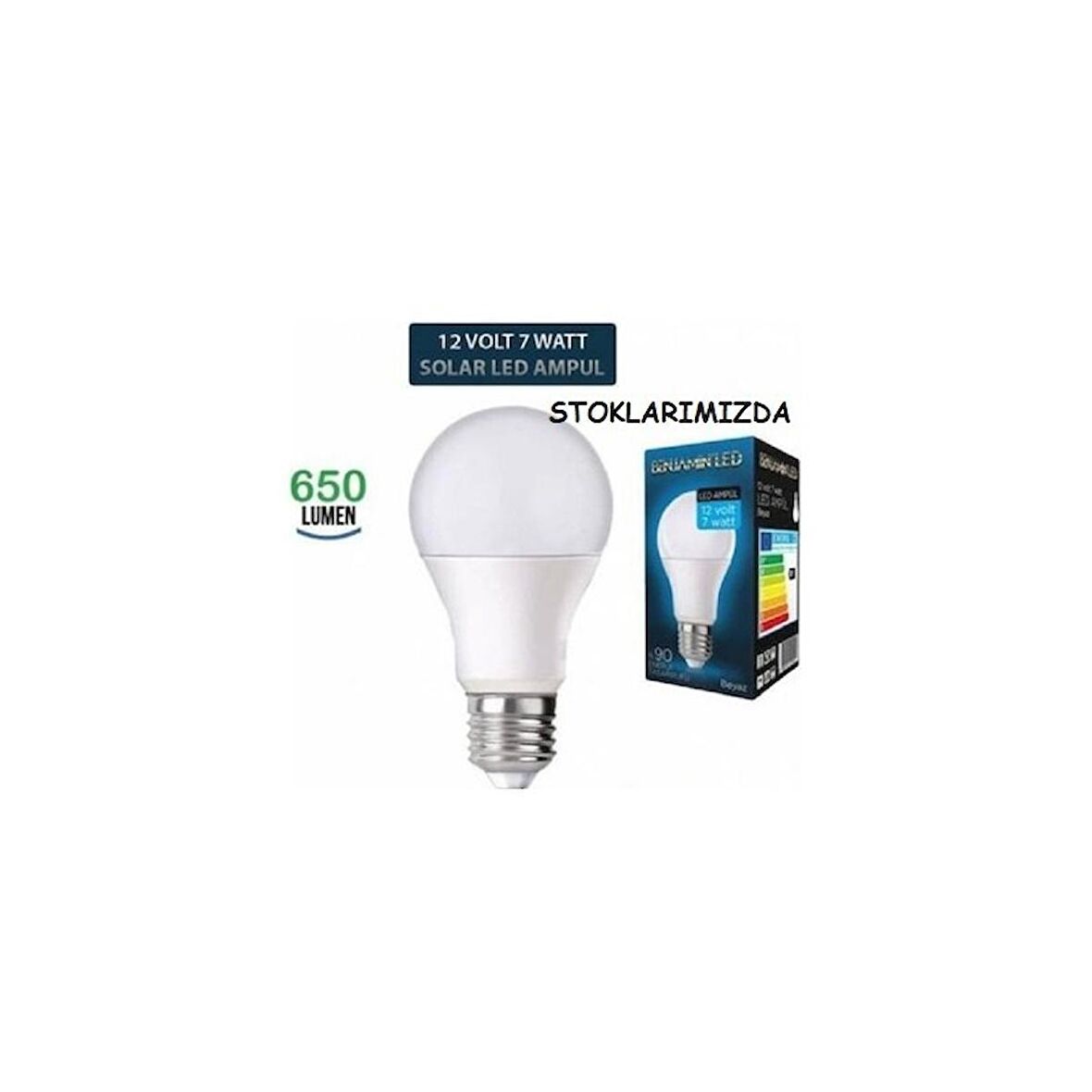 7 Watt 12 Volt Led Ampul (Beyaz Renk Çeşidi)