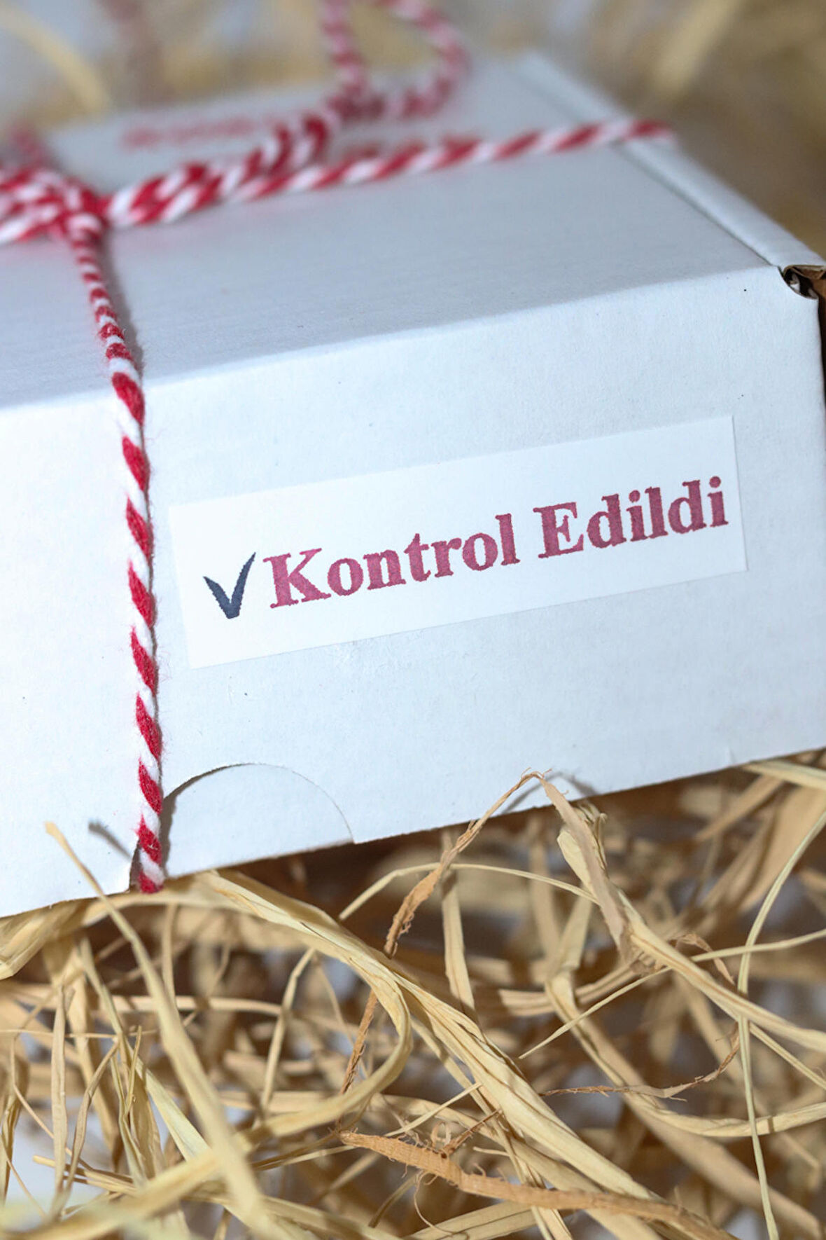 Kontrol Edildi Yapışkanlı Sticker Etiket 100 Adet 