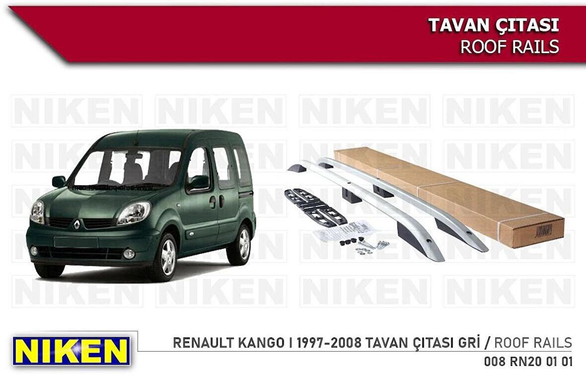 Renault Kango 1 Tavan Çıtası Kısa Gri 1997-2008 Arası Modeller Uy