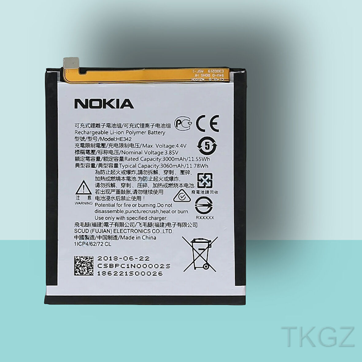 Tkgz - NOKIA  5.1 PLUS Batarya Pil Orijinal Sıfır